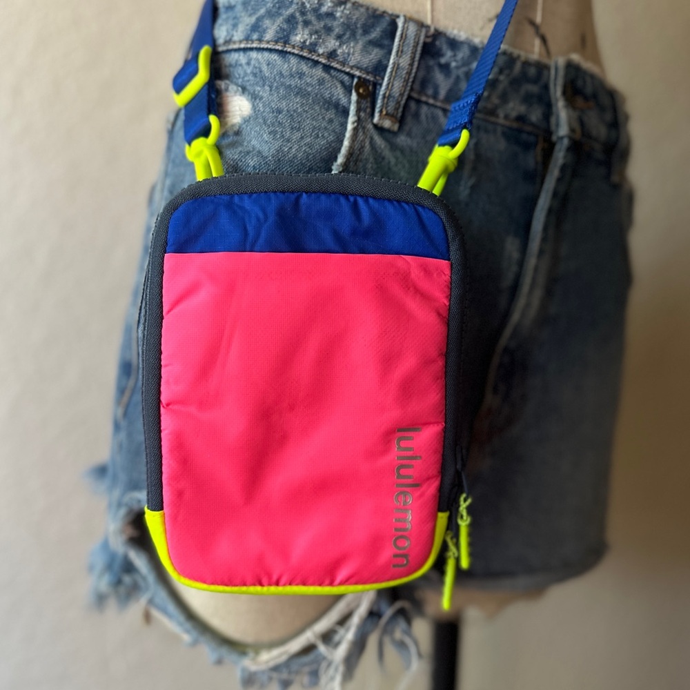 Lululemon Pink and Blue Crossbody Bag